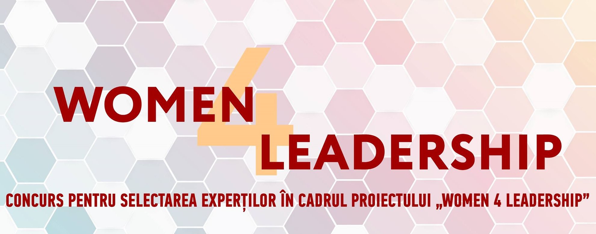 Concurs pentru selectarea experților în cadrul Proiectului „Women 4 Leadership”