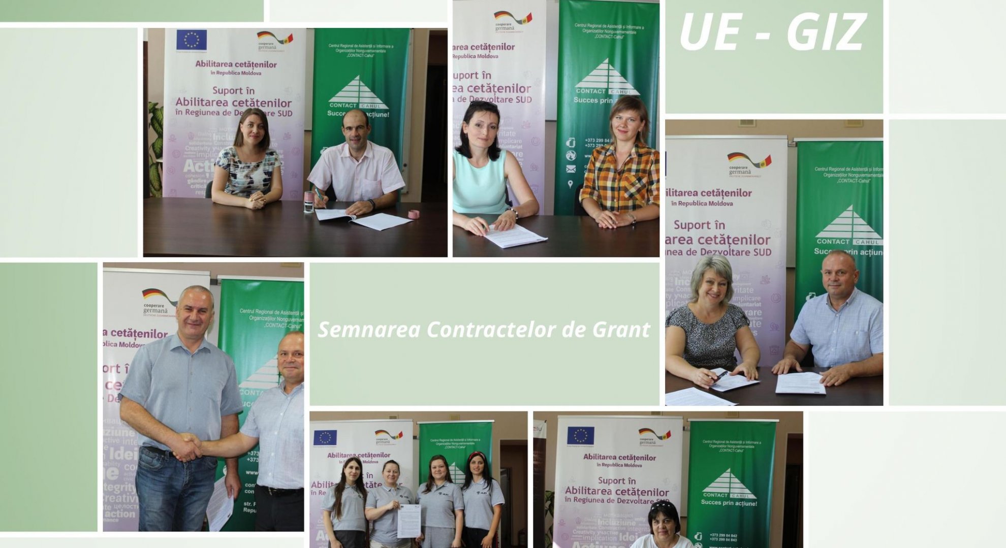 UE-GIZ // Cele 15 OSC-uri finaliste au semnat Contractele de Grant.