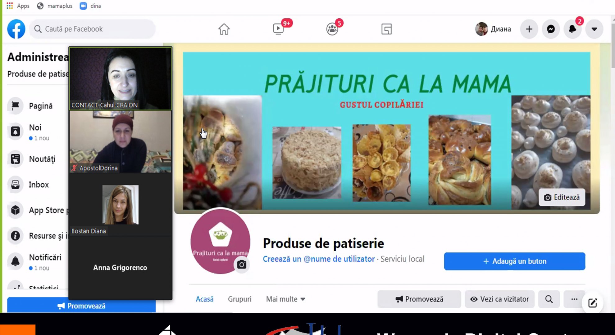 18 doamne instruite în domeniile de Digitalizare și Antreprenoriat