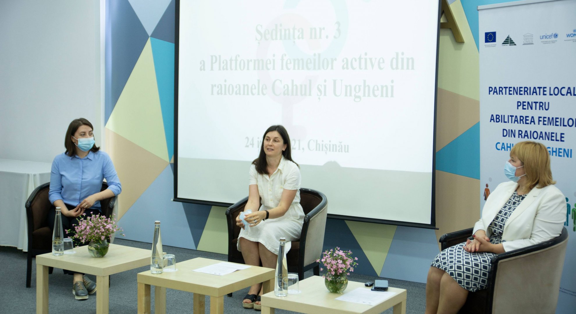 A TREIA ȘEDINȚĂ A PLATFORMEI FEMEILOR ACTIVE DIN RAIOANELE CAHUL ȘI UNGHENI