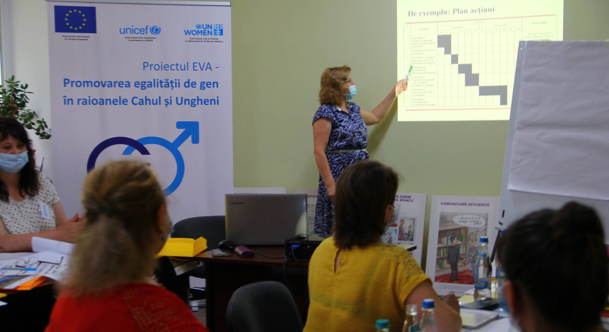 Instruire pentru comunitățile partenere EVA din raionul Ungheni în domeniul Scrierii proiectelor comunitare