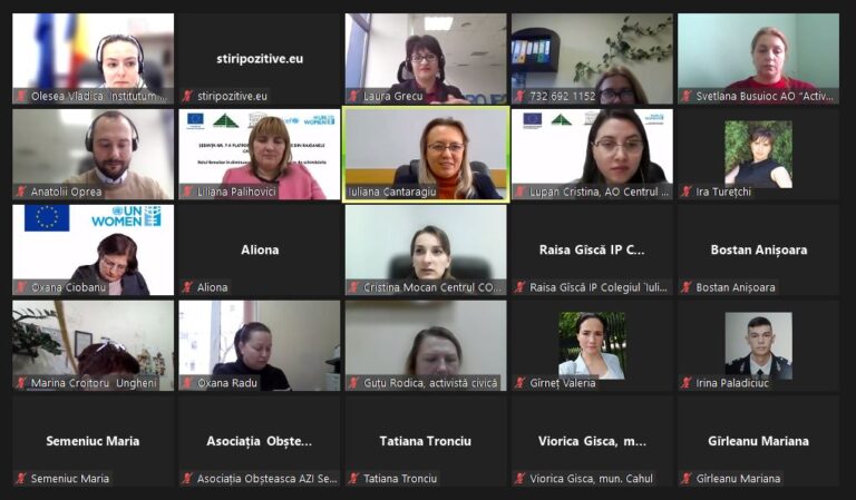 A șaptea ședință a Platformei femeilor active din raioanele Cahul și Ungheni