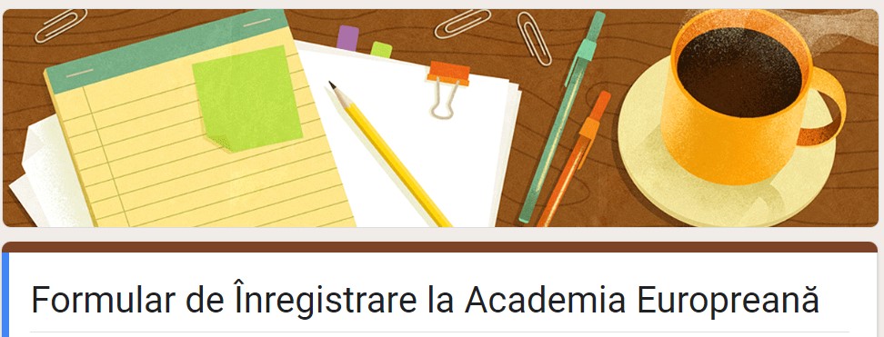Formular de Înregistrare la Academia Europreană
